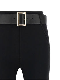 self-portrait Women's Stretch Viscose Blend Leggings Black