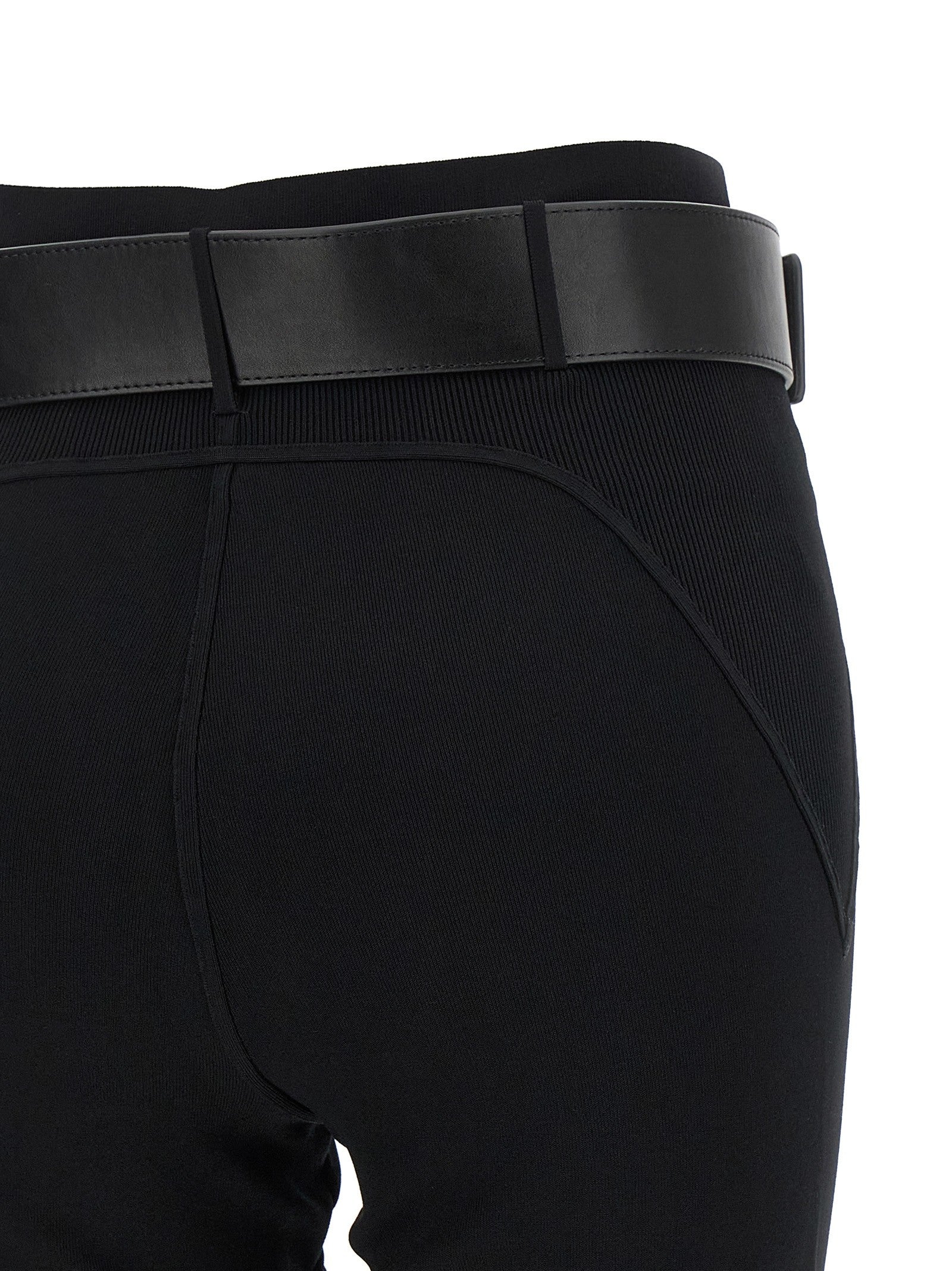 self-portrait Women's Stretch Viscose Blend Leggings Black