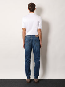 Brunello Cucinelli Men's Leisure Fit Cotton Jeans Blue