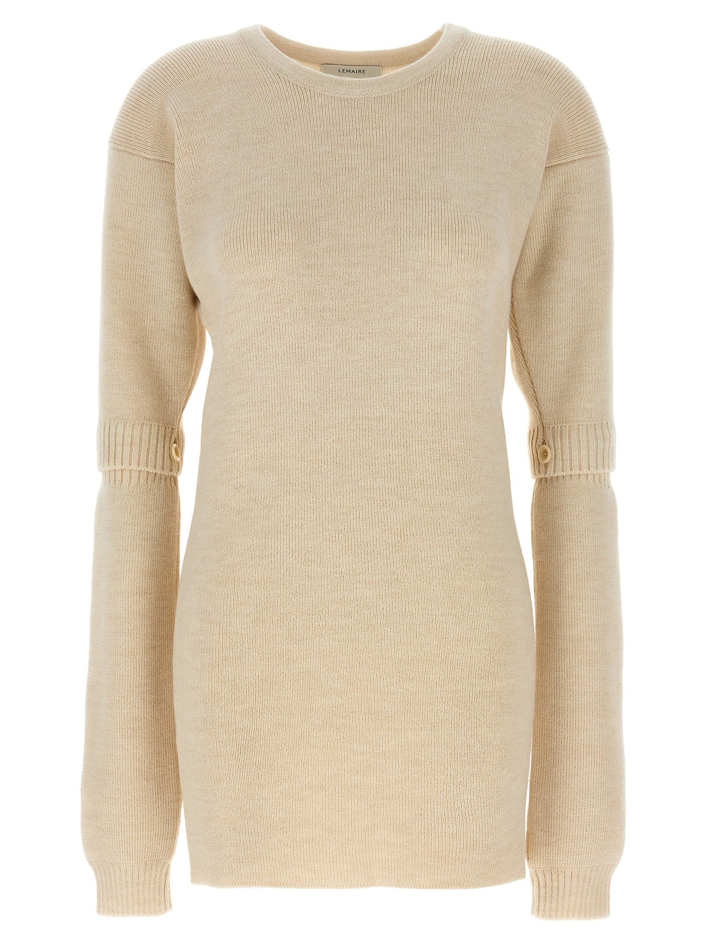 LEMAIRE - LEMAIRE - Knitted dress with removable sleeves - Women’s Clothing