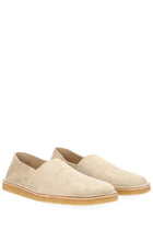 Lemaire Men's Suede Slip on Loafers Beige, view 2