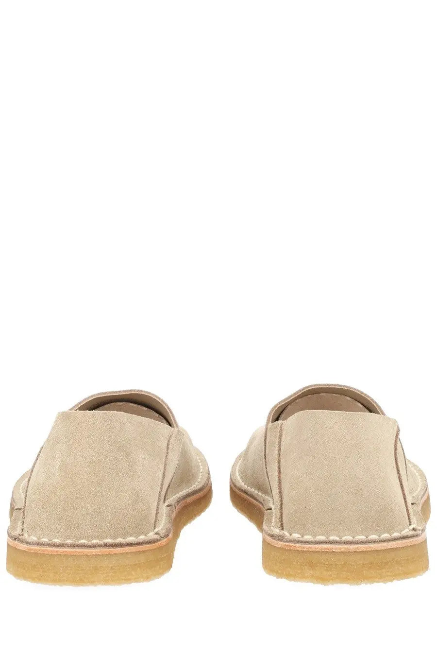 Lemaire Men's Suede Slip on Loafers Beige, view 4