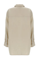 Lemaire Women's Long Shirt with Tie Beige, view 2