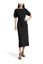 Lemaire Women's Cotton and Linen Midi Dress Black, view 2
