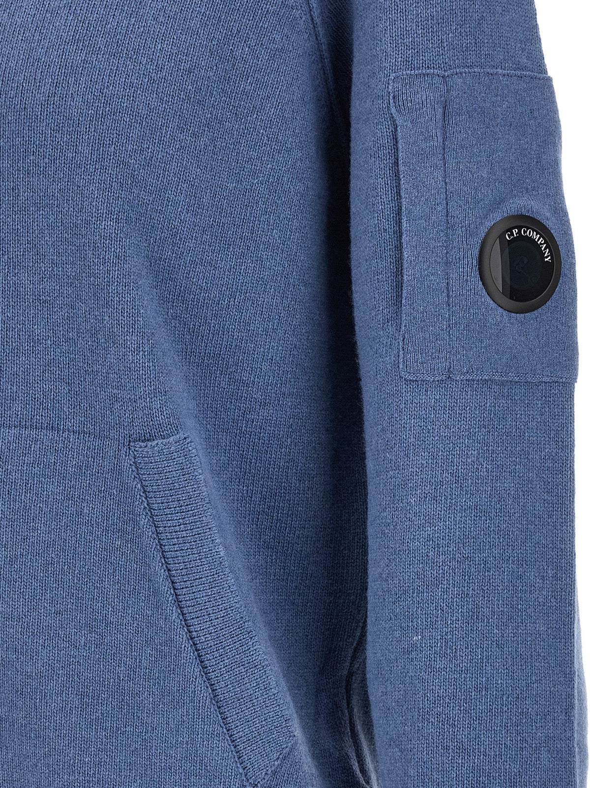 C.P. Company Lens Cardigan Blue