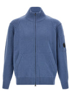 C.P. Company Lens Cardigan Blue