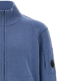 C.P. Company Lens Cardigan Blue