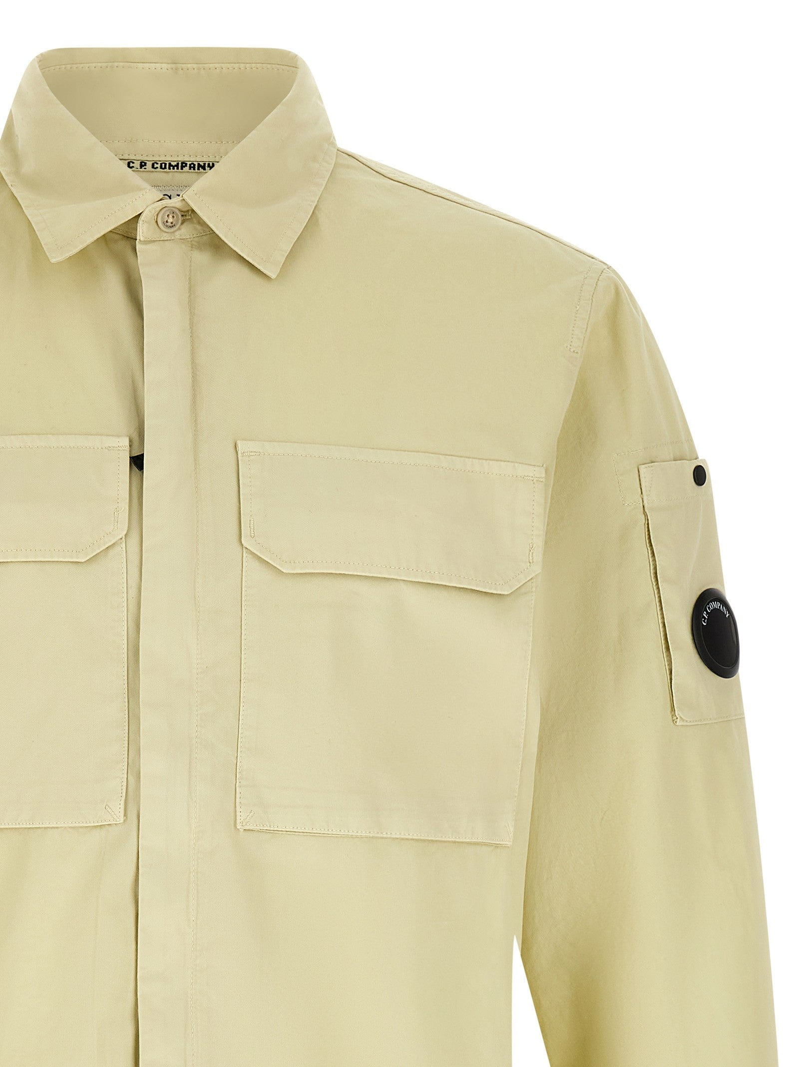 C.P. Company Lens Overshirt Beige
