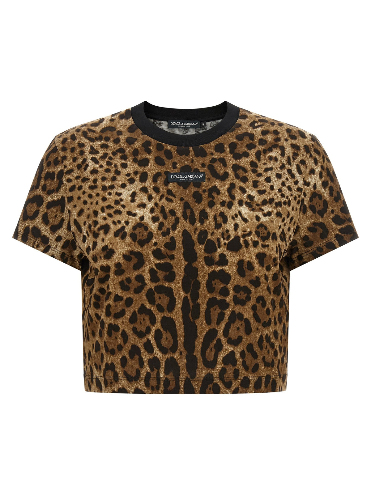 Dolce &amp; Gabbana Leo Cropped Shirt Brown