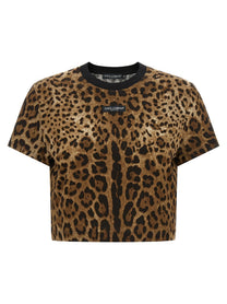 Dolce &amp; Gabbana Leo Cropped Shirt Brown
