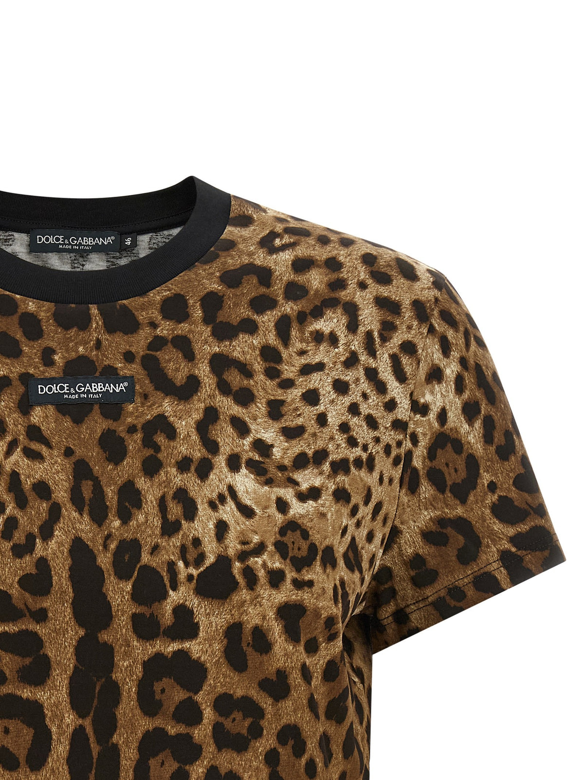 Dolce &amp; Gabbana Leo Cropped Shirt Brown