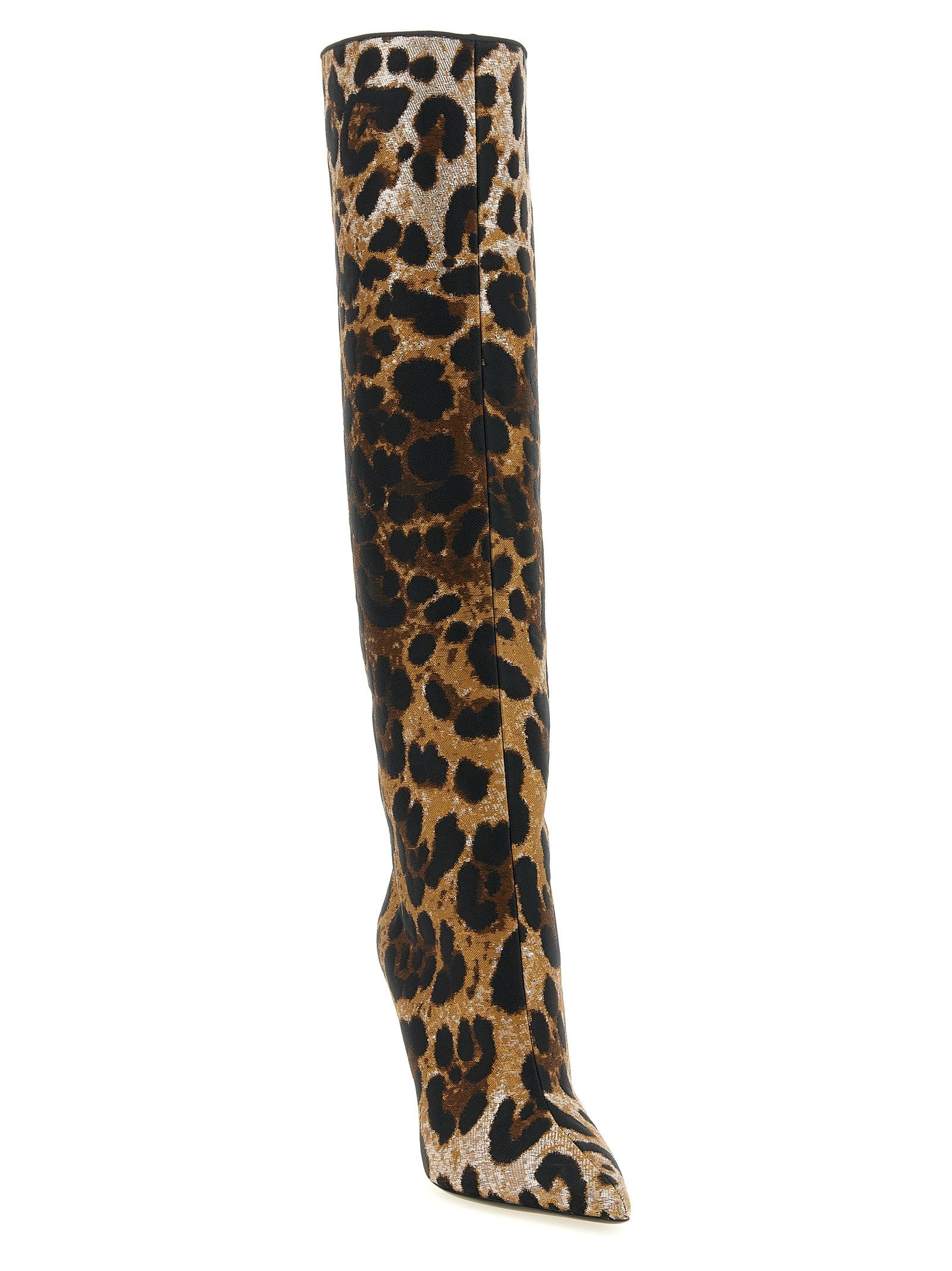 Dolce &amp; Gabbana Leo Jacquard Boots Gold