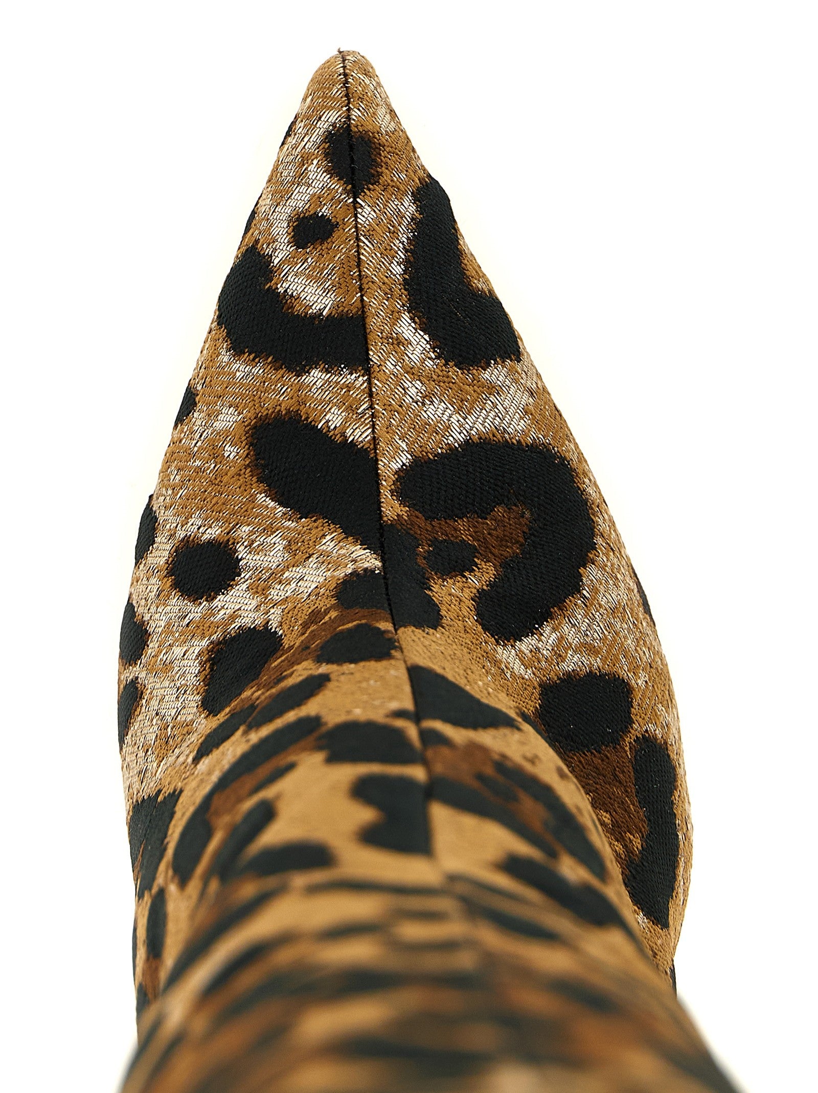 Dolce &amp; Gabbana Leo Jacquard Boots Gold