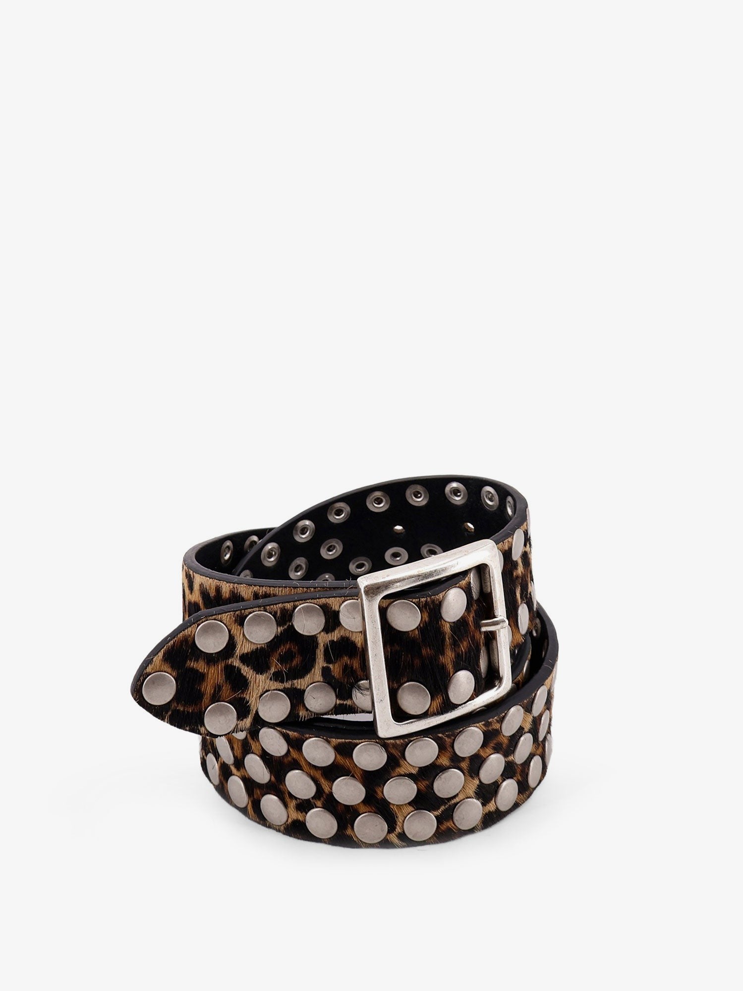 Golden Goose Women's Leo Leather Belt Black