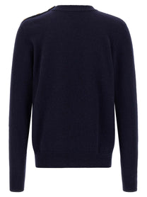 Balmain Leone Catena Button Sweater Blue
