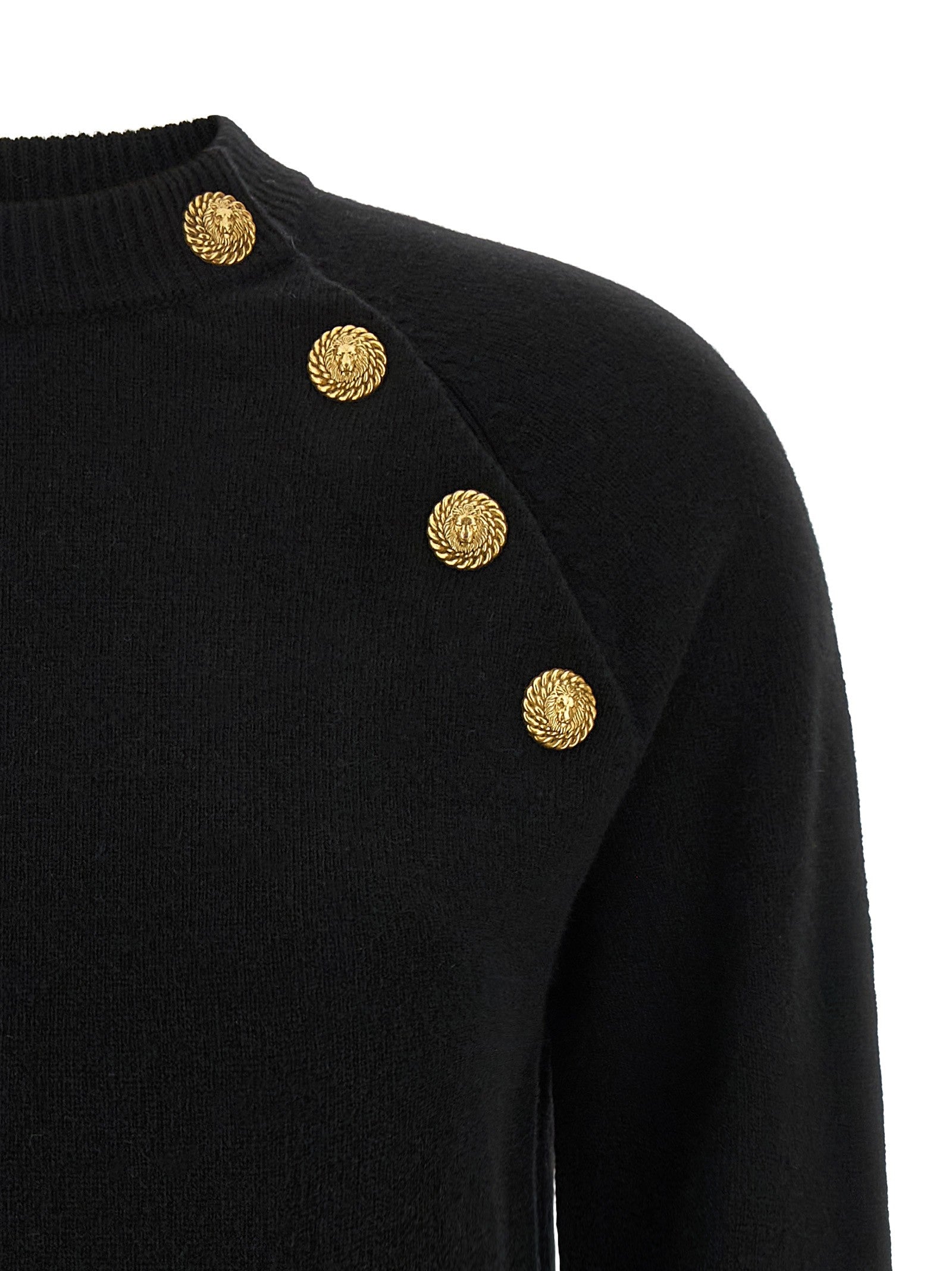 Balmain Leone Catena Sweater Black
