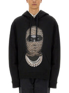 Ih Nom Uh Nit Men's Leopard Mask Print Sweatshirt Black