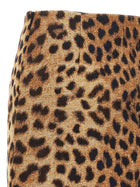 Federica Bonifaci Leopard Mini Skirt Brown