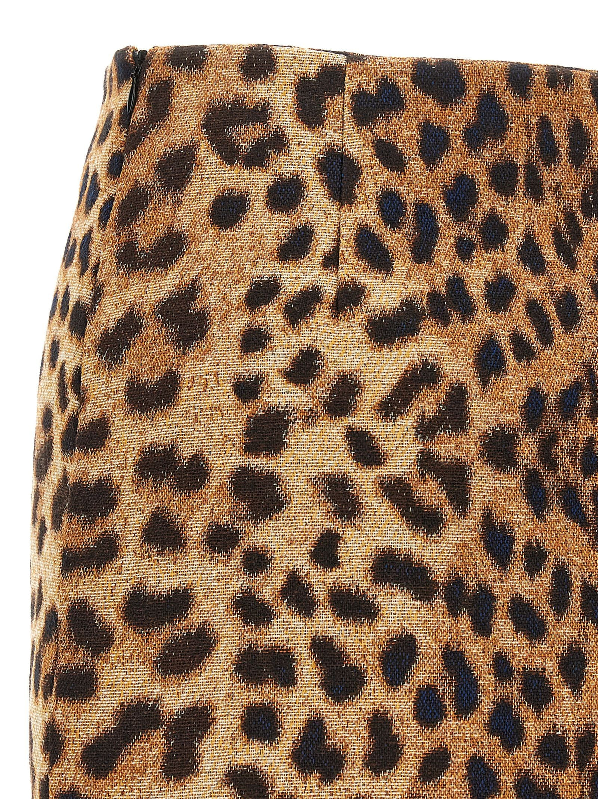 Federica Bonifaci Leopard Mini Skirt Brown