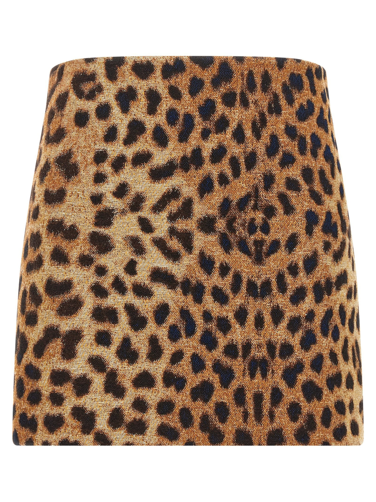 Federica Bonifaci Leopard Mini Skirt Brown