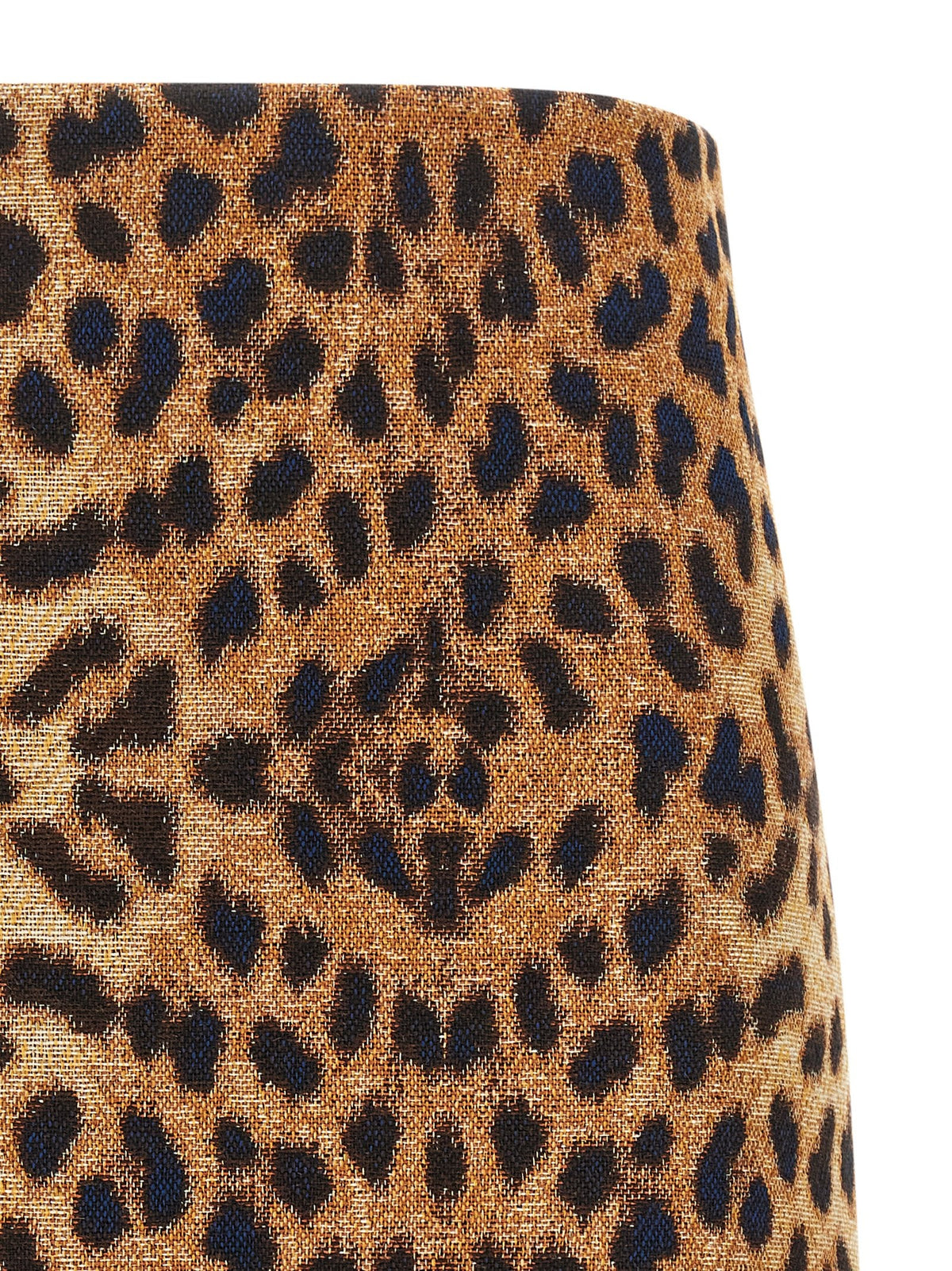 Federica Bonifaci Leopard Mini Skirt Brown
