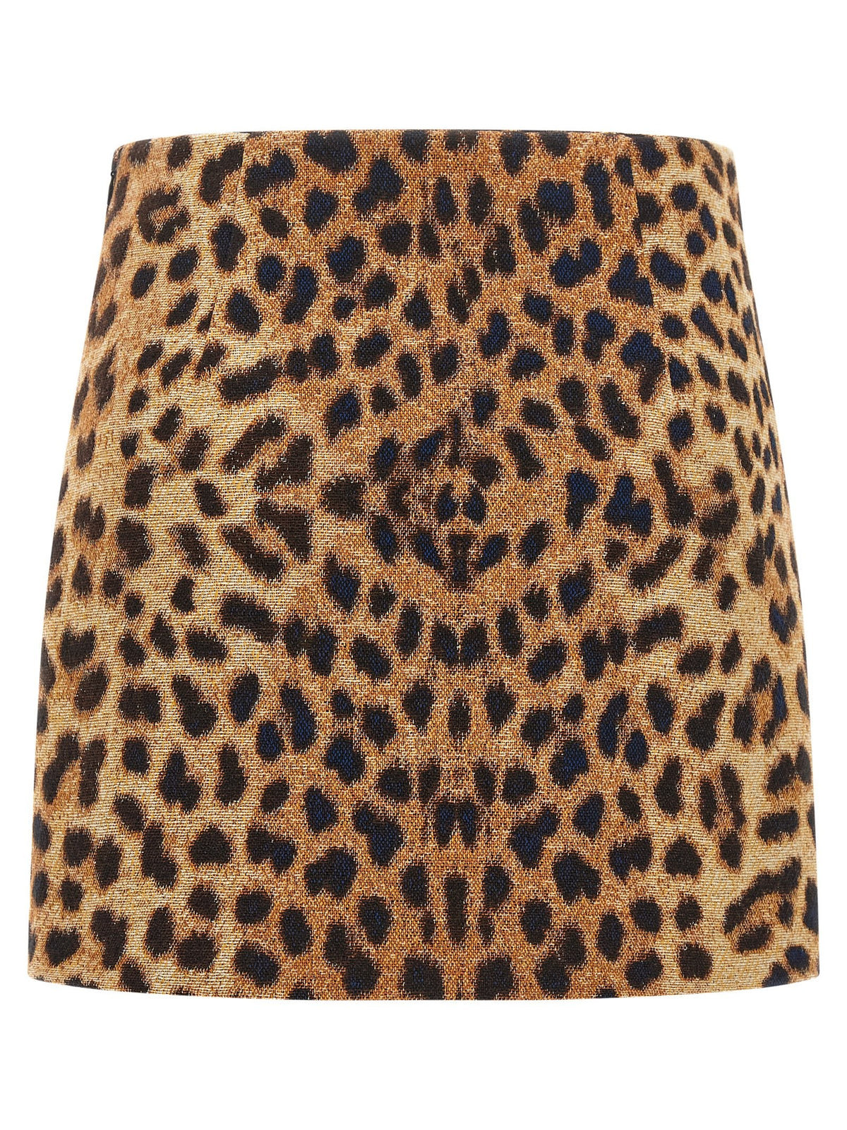 Federica Bonifaci Leopard Mini Skirt Brown
