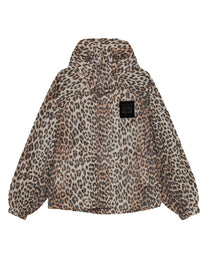Ganni Women's Giacca Con Stampa Leopardata Pattern