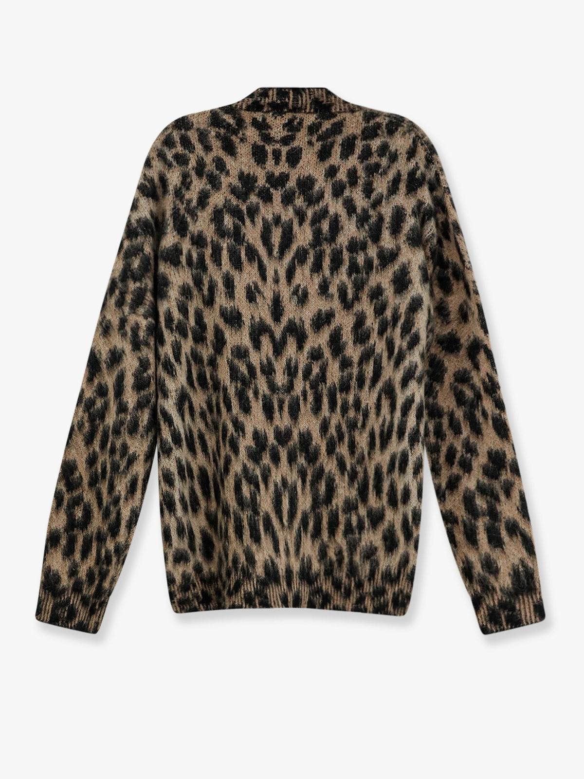 Laneus Men's Leopard Print Knit Cardigan Pattern, view 2