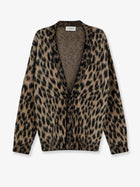Laneus Men's Leopard Print Knit Cardigan Pattern