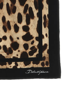 Dolce &amp; Gabbana Leopard Print Scarf Brown, view 2