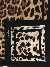 Dolce &amp; Gabbana Leopard Print Scarf Brown, view 3