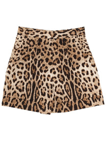 Dolce &amp; Gabbana Women's Leopard Print Shorts Pattern