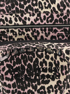 Ganni Leopard Sequin Xxl Tote Shopping Bag Blue, view 4