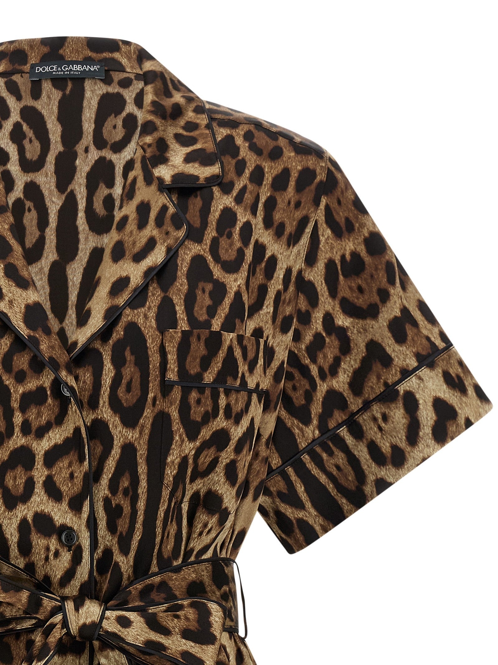 Dolce &amp; Gabbana Leopard Shirt Brown