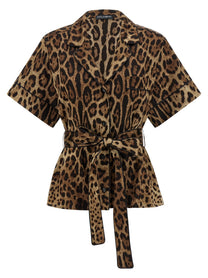 Dolce &amp; Gabbana Leopard Shirt Brown