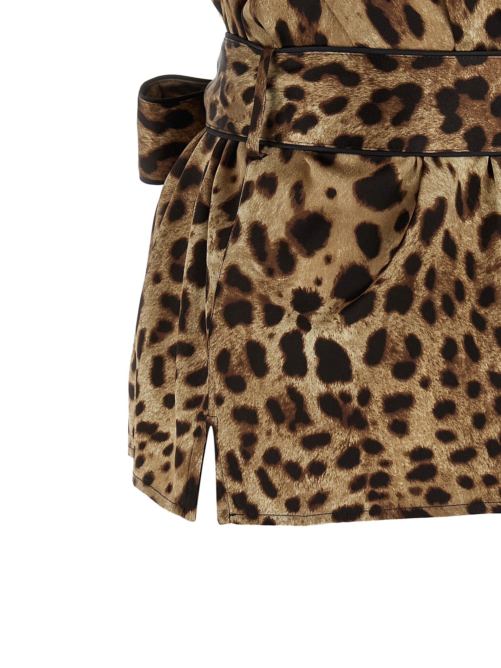 Dolce &amp; Gabbana Leopard Shirt Brown