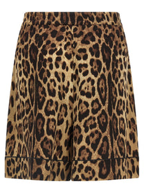 Dolce &amp; Gabbana Leopard Shorts Brown