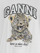 Ganni Leopard Shirt White