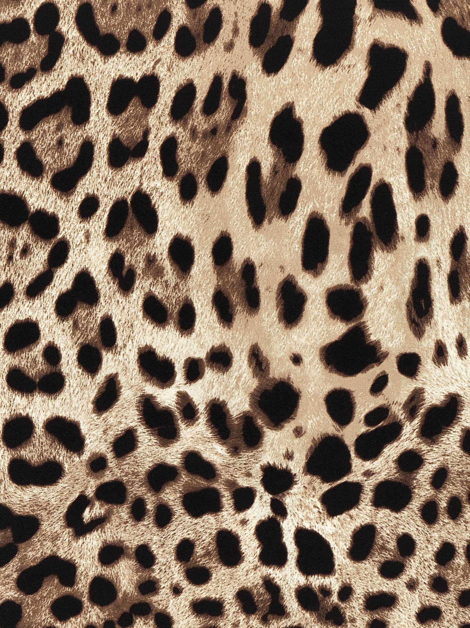 Dolce &amp; Gabbana Leopardo Scarf Gold