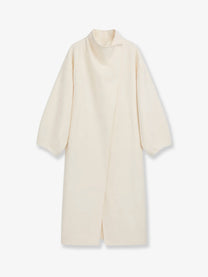 The Frankie Shop Women's Leroy Wool Blend Coat White