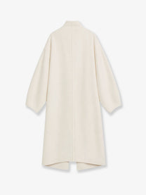 The Frankie Shop Women's Leroy Wool Blend Coat White