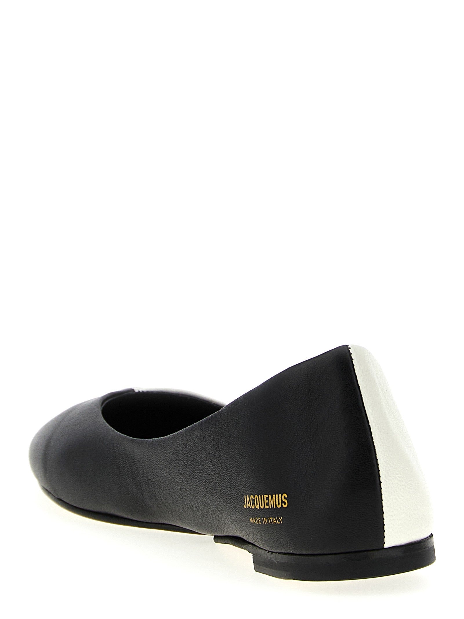 JACQUEMUS Les Ballerines Ovalo Ballet Flats White