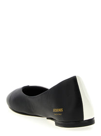 JACQUEMUS Les Ballerines Ovalo Ballet Flats White