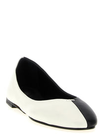 JACQUEMUS Les Ballerines Ovalo Ballet Flats White