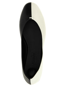 JACQUEMUS Les Ballerines Ovalo Ballet Flats White