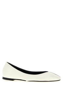 JACQUEMUS Les Ballerines Ovalo Ballet Flats White