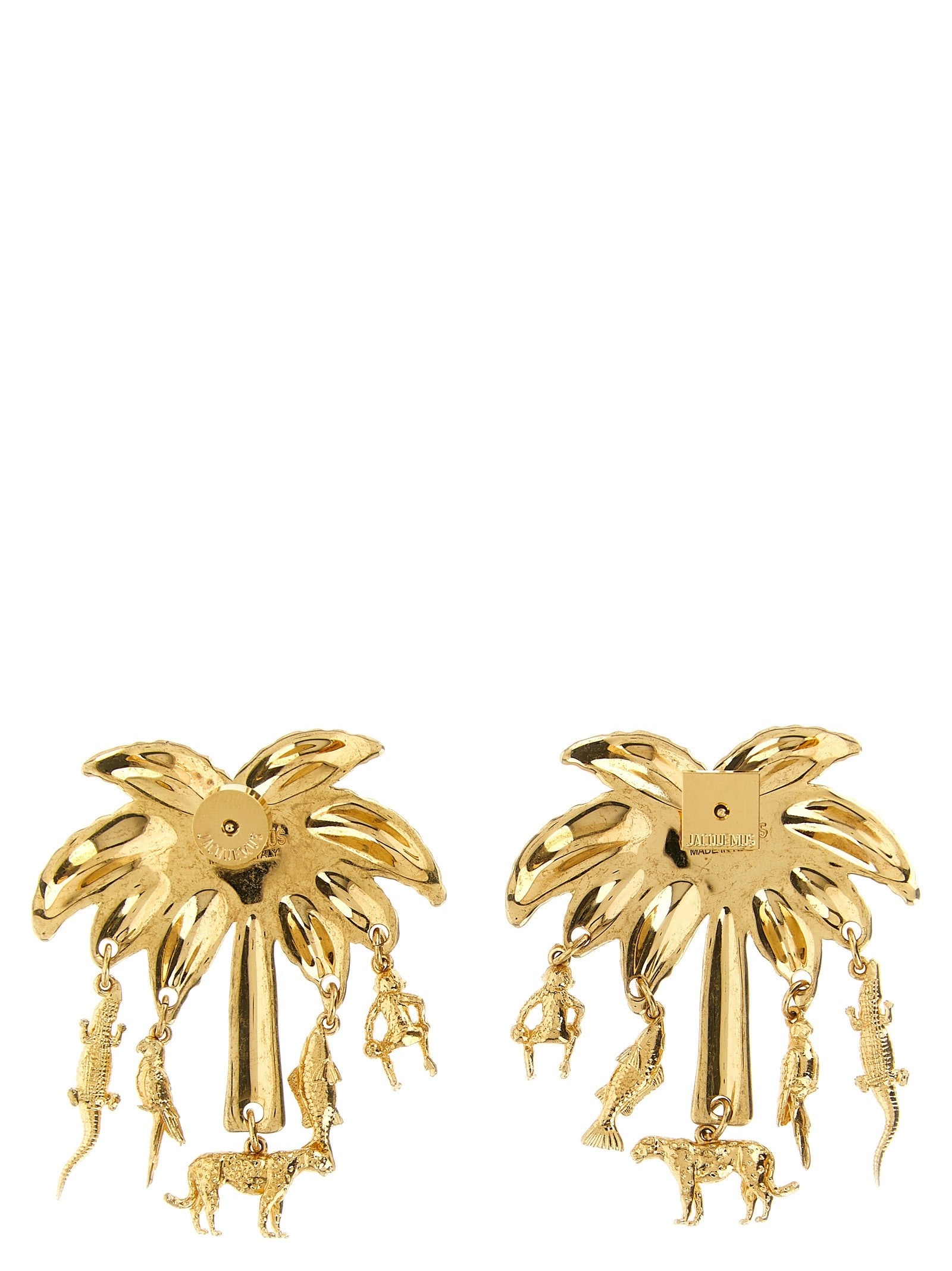 JACQUEMUS Les Boucles Palmier Earrings Gold