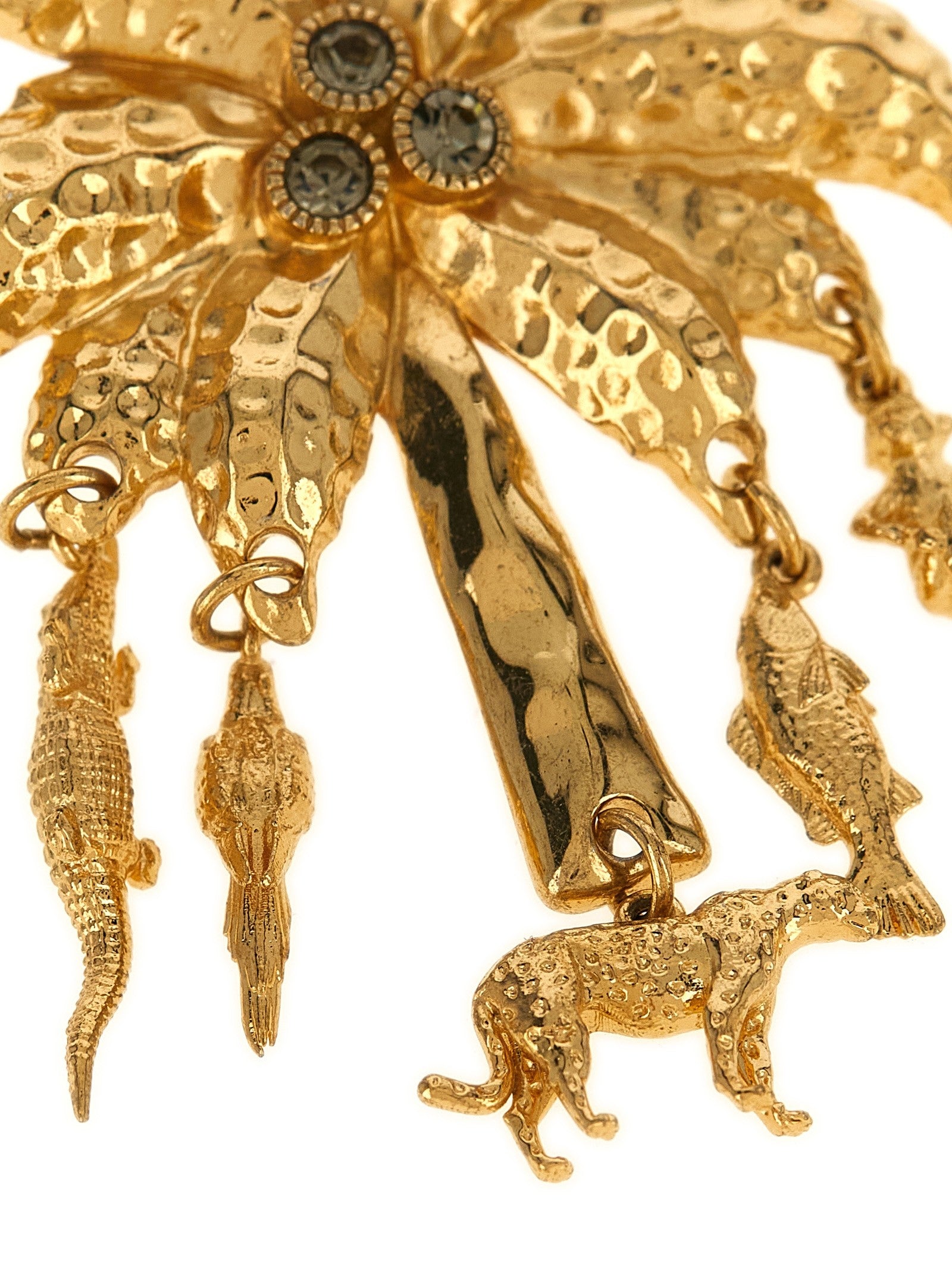 JACQUEMUS Les Boucles Palmier Earrings Gold