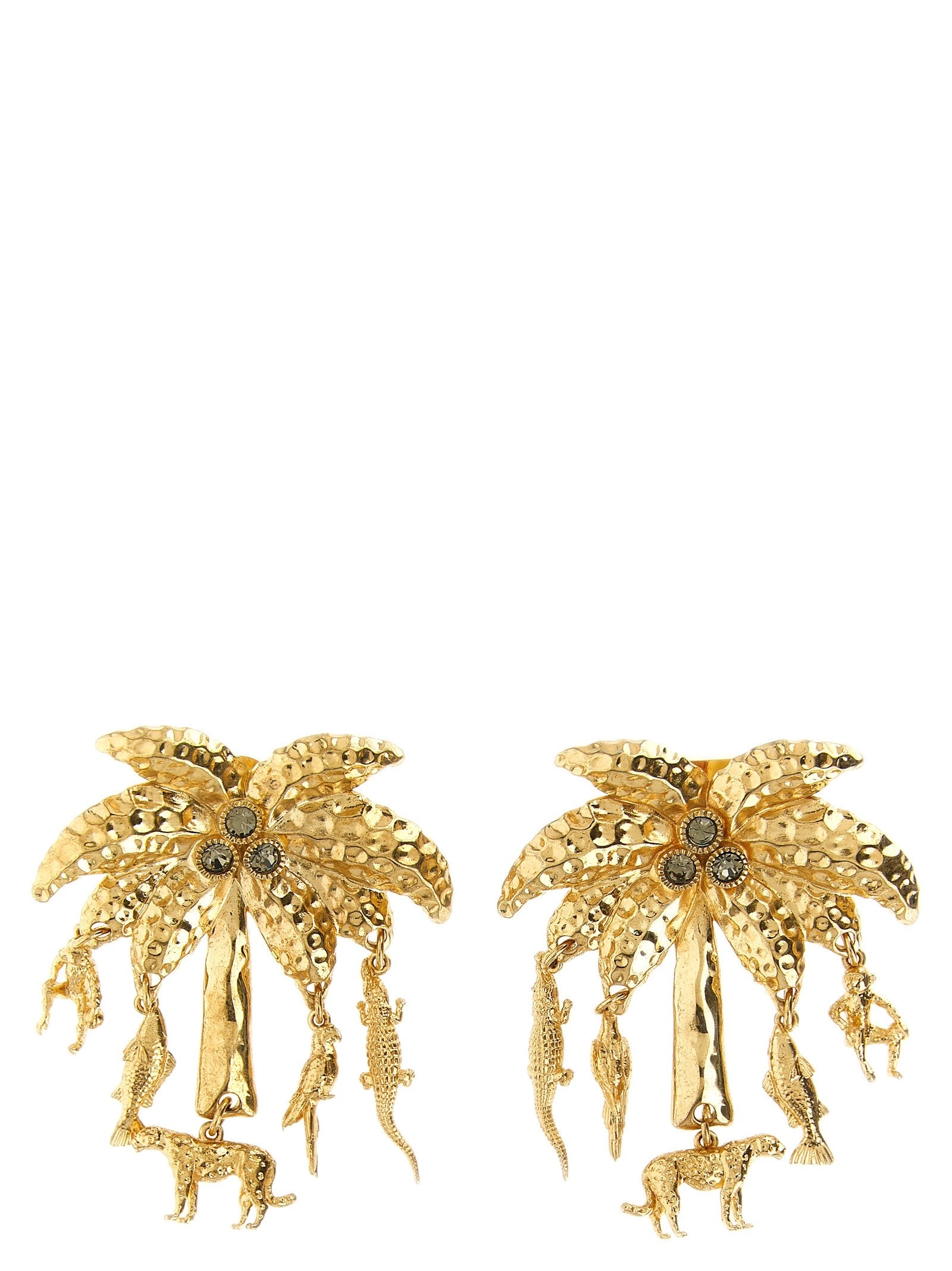 JACQUEMUS Les Boucles Palmier Earrings Gold