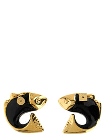 JACQUEMUS Les Boucles Poisson Earrings Black